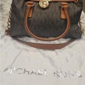 Michael Kors brown my lettered purse